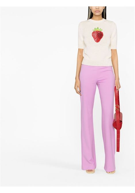 Pink dart-detail flared trousers - women 'S MAXMARA | 2327810137600002
