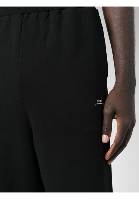 Pantaloni sportivi con stampa in nero - uomo A-COLD-WALL* | ACWMB189BLK