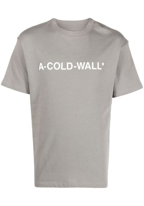 Grey logo-print T-shirt - men A-COLD-WALL* | ACWMTS092MDGRY