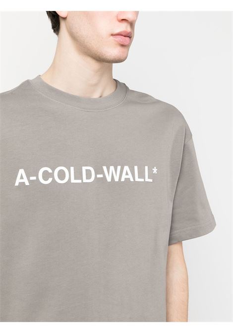 Grey logo-print T-shirt - men A-COLD-WALL* | ACWMTS092MDGRY