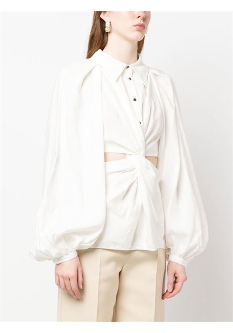 Camicia con dettagli cut-out in bianco - donna ACLER | AS2210005TIVRY