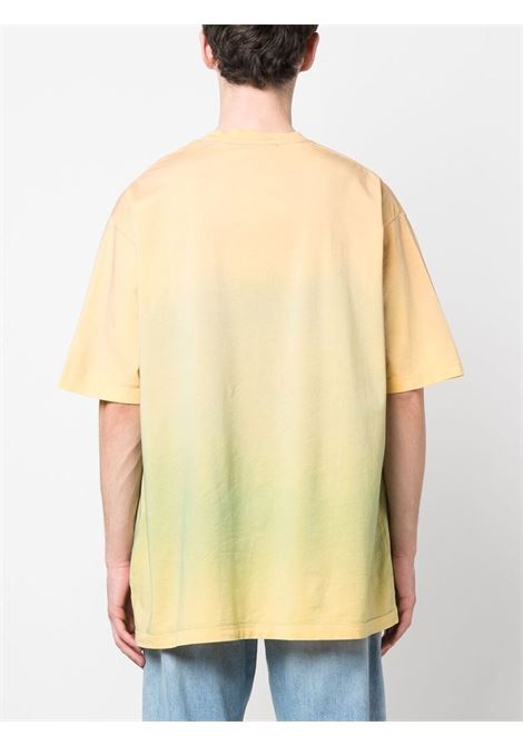 T-shirt con stampa in giallo e marrone - unisex ACNE STUDIOS FACE | CL0182CL2