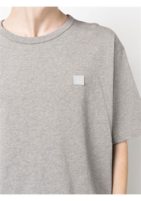 T-shirt con logo in grigio - unisex ACNE STUDIOS FACE | CL0206X92