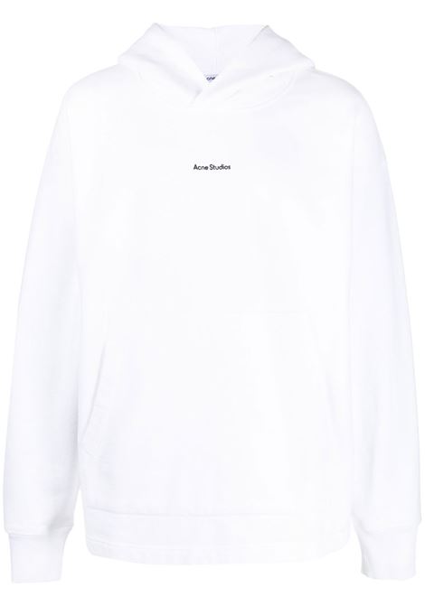 White logo-print long-sleeve sweatshirt - unisex ACNE STUDIOS | BI0139183