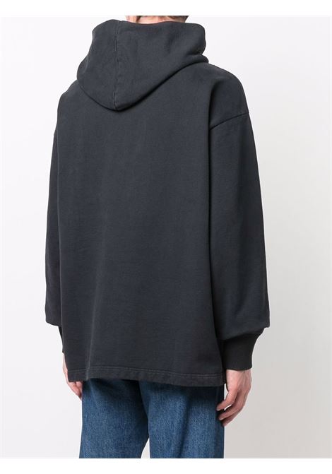 Black logo-print hooded sweatshirt - unisex ACNE STUDIOS | BI0139900