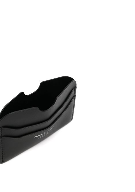 Black foil-logo cardholder - unisex ACNE STUDIOS | CG0193900