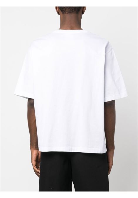 White patch-pocket crew-neck T-shirt - unisex ACNE STUDIOS | CL0198183
