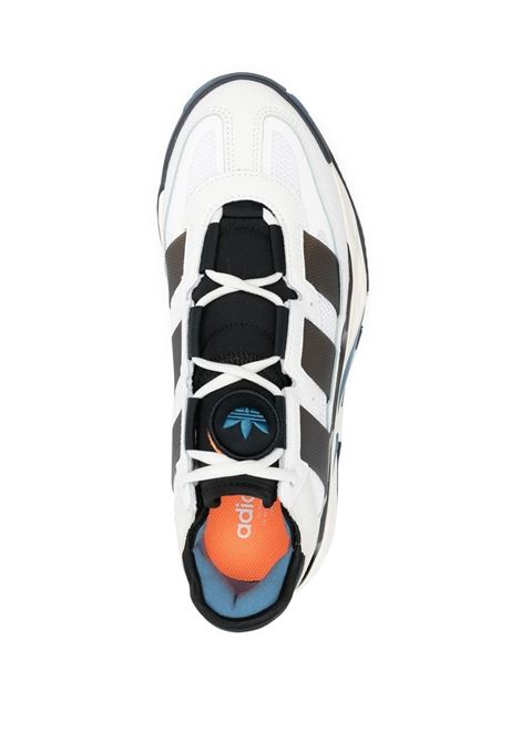 Black and white niteball panelled-design low-top sneakers - men  ADIDAS | FZ5741BLKWHT