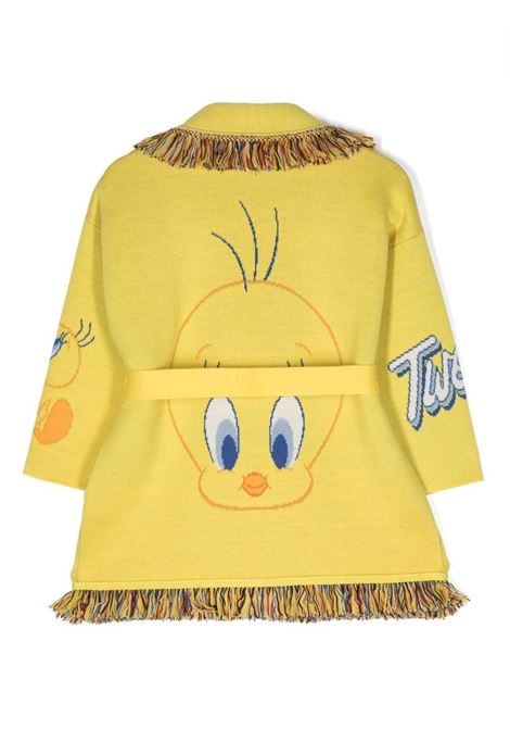 Multicolour and yellow Tweety-motif cardigan - kids ALANUI KIDS | LGHB002S23KNI0071840