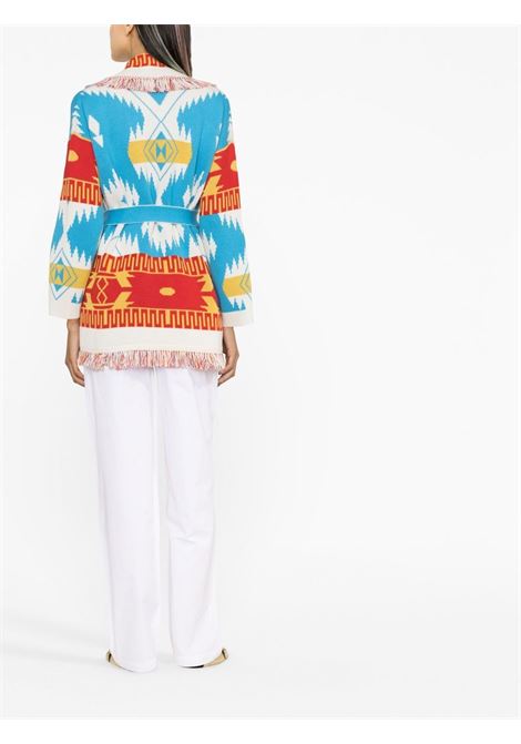 Multicolour Icon jacquard-knit cardigan - women ALANUI | LWHB064S23KNI0024001