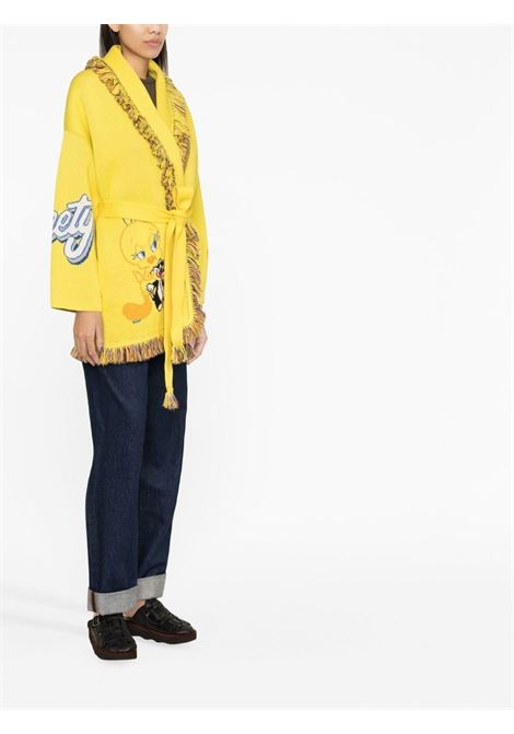 Cardigan Tweety con cintura in giallo -  donna ALANUI | LWHB064S23KNI0101840