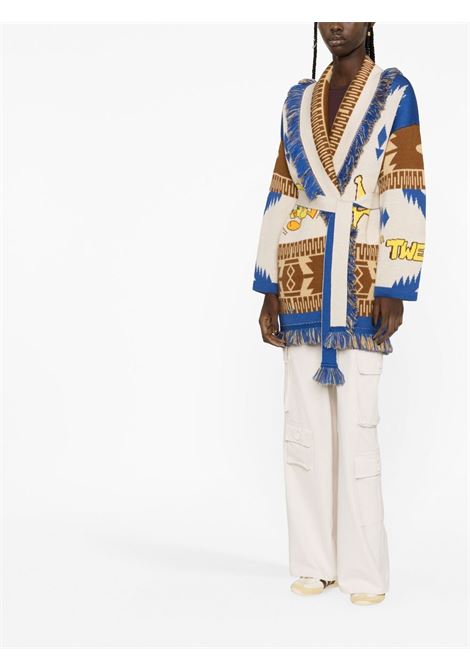 Multicolored tweety belted cardigan - women  ALANUI | LWHB064S23KNI0110360
