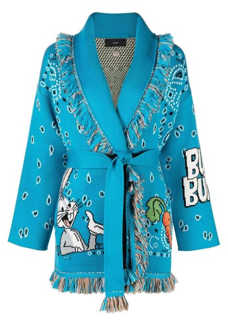 Multicolour Bugs Bunny Bandana jacquard cardigan - women ALANUI | LWHB064S23KNI0124084