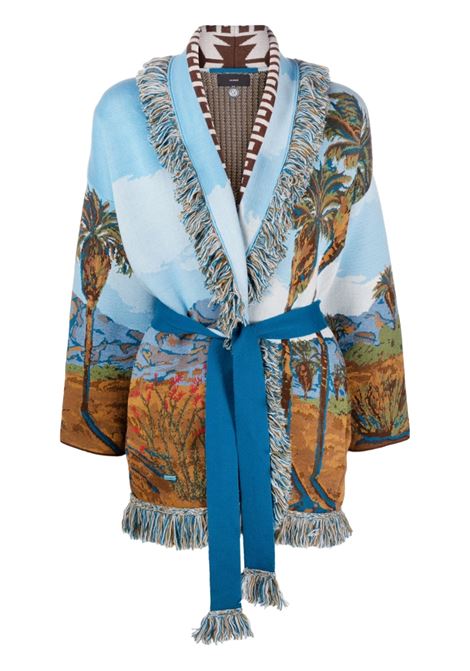 Multicolored intarsia-knit cardigan - women  ALANUI | LWHB064S23KNI0278484