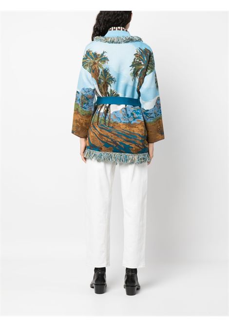 Multicolour intarsia-knit pattern cardigan - women ALANUI | LWHB064S23KNI0278484