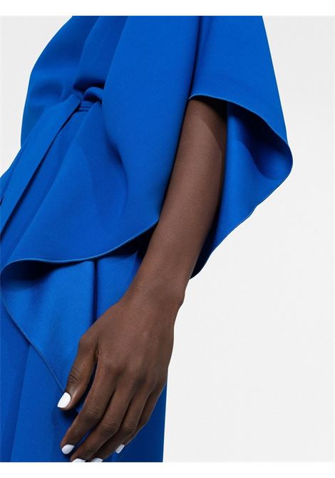 Blue one-shoulder draped maxi dress - women ALBERTA FERRETTI | A041816180299