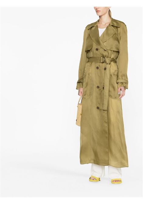 Green belted trench coat - women ALBERTA FERRETTI | A060801540436
