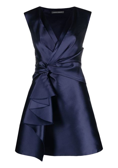 Blue sleeveless pinched-waist dress - women ALBERTA FERRETTI | V044416200290