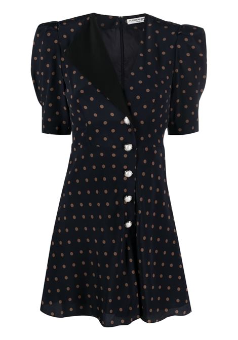 Blue polka-dot mini dress - women ALESSANDRA RICH | FAB3333F39061944
