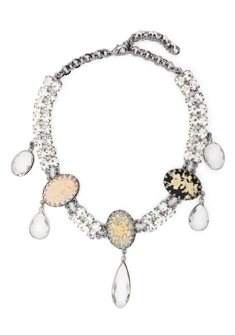 Multicolored crystal-embellished pendants choker - women ALESSANDRA RICH | FABA2894J014001