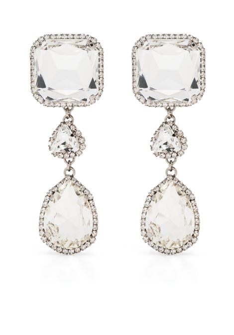 Silver crystal embellished earrings - women  ALESSANDRA RICH | FABA2906j004001