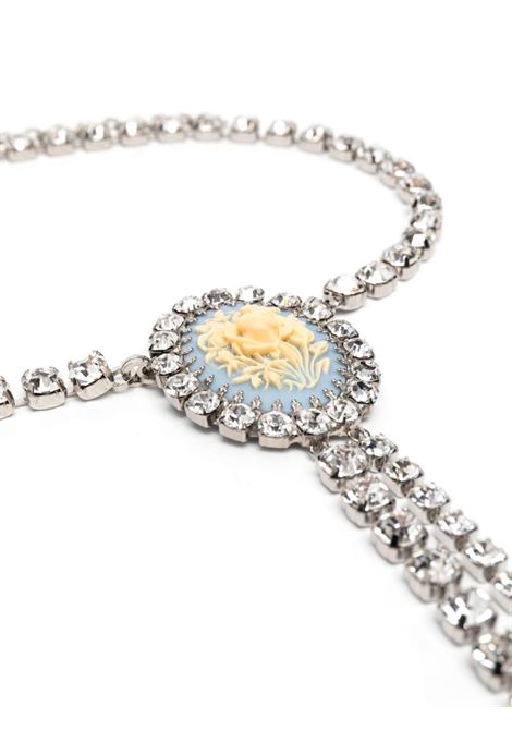 Silver gemstone-appliqu? crystal-embellished belt - women ALESSANDRA RICH | FABA2944J014001