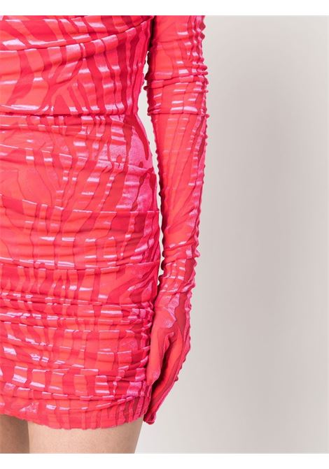 Pink Colter ruched devor? minidress - women ALEX PERRY | D952STRWBRRY