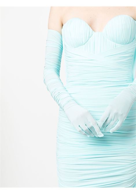 Light blue Dalton ruched midi dress - women ALEX PERRY | D959LGHTBL