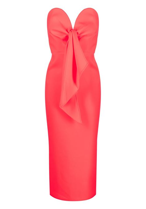Red sweetheart-neck midi dress - women ALEX PERRY | D983STRWBRRY