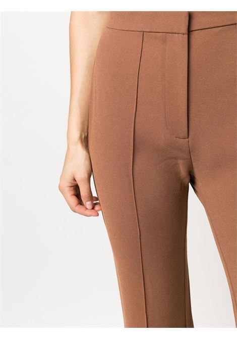 Brown high-waisted flared trousers - women ALEX PERRY | P064BRWN