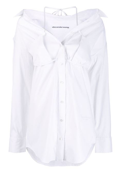 Camicia con design a strati in bianco - donna ALEXANDER WANG | 1CC2231377100
