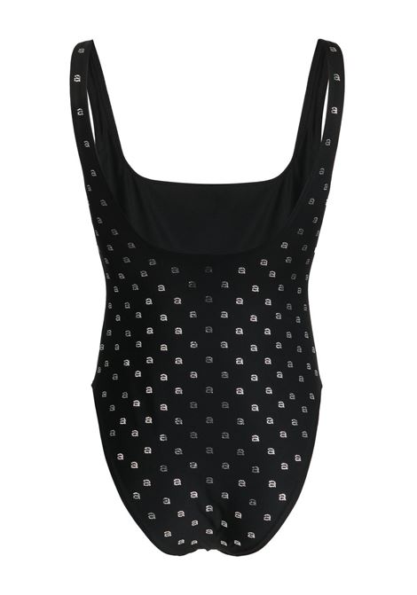 Black crystal-embellished one piece swimsuit - women ALEXANDER WANG | 1CC2238114001