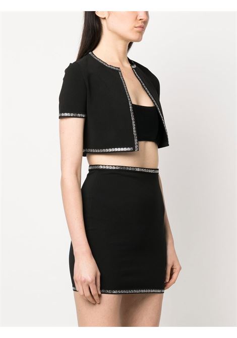 Black logo-trim cropped cardigan - women ALEXANDER WANG | 1KC2233008001