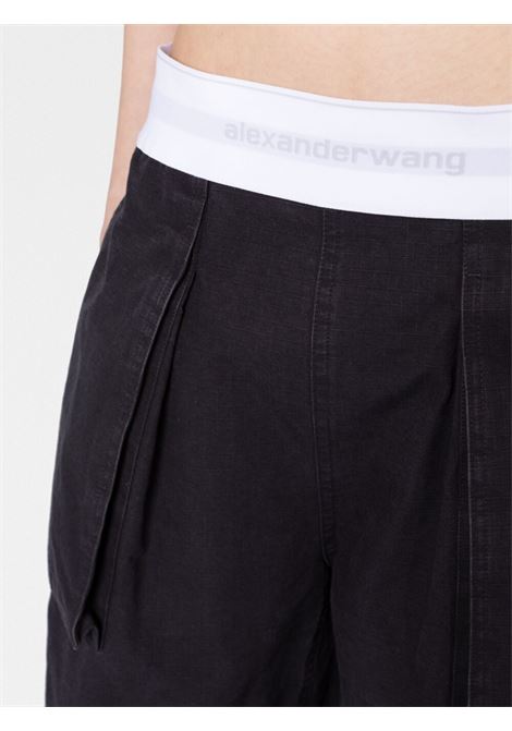 Pantaloni cargo a gamba ampia in nero - donna ALEXANDER WANG | 1WC2234571418