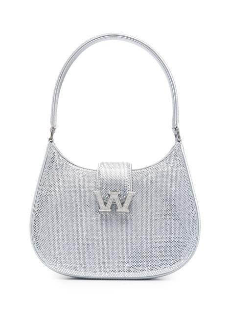 Silver W Legacy crystal-embellished bag - women ALEXANDER WANG | 20223R3MV041
