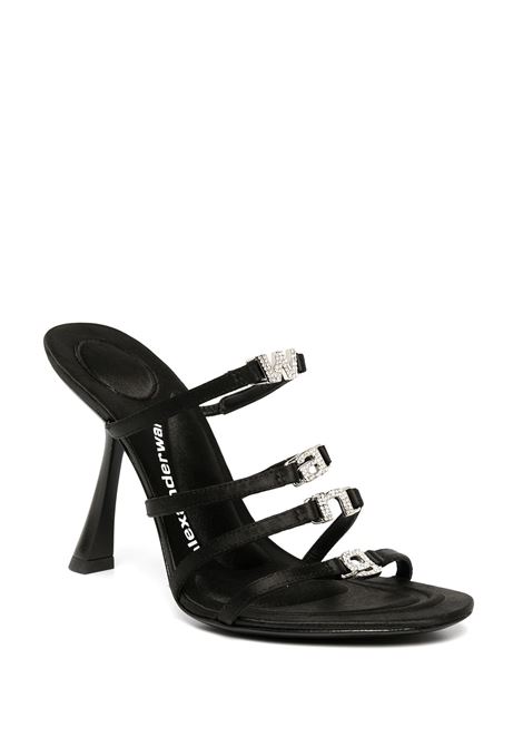 Black logo sandals - women ALEXANDER WANG | 30123S015001