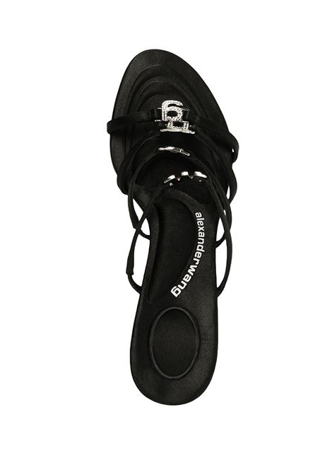 Black logo sandals - women ALEXANDER WANG | 30123S015001