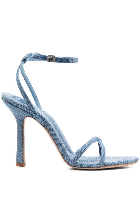 Blue dahlia cross-strap 110mm sandals - women ALEXANDER WANG | 30223S029486