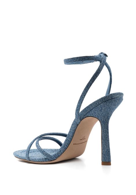 Blue dahlia cross-strap 110mm sandals - women ALEXANDER WANG | 30223S029486
