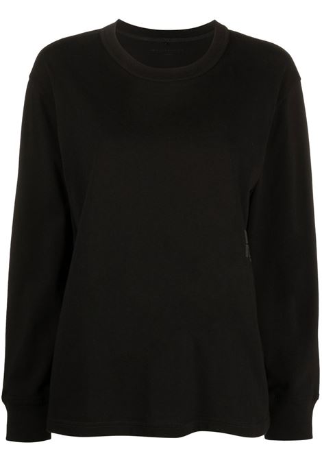 Black logo long-sleeved T-shirt - women ALEXANDER WANG | 4CC3221356001