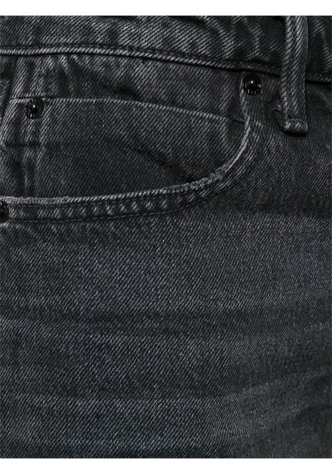 Grey frayed denim shorts - women ALEXANDER WANG | 4D994038AD015