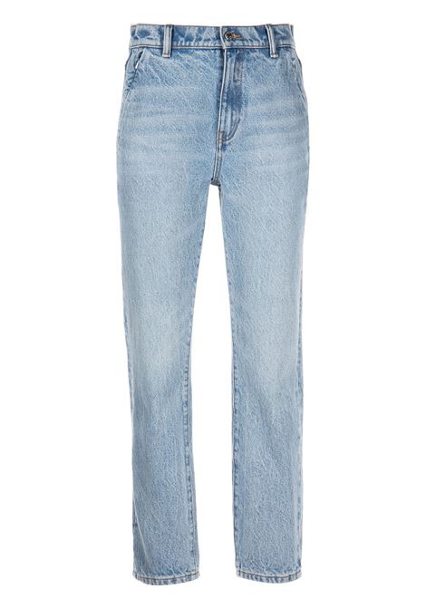 Blue high-waisted straight jeans - women ALEXANDER WANG | 4DC1234303442