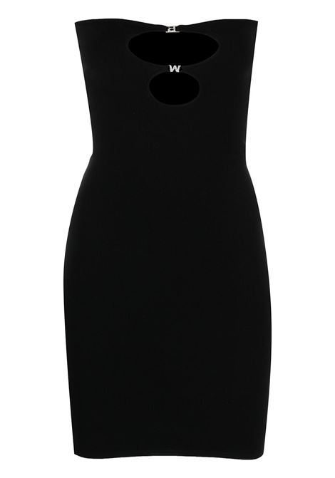 Black cut-out detail tube dress - women ALEXANDER WANG | 4KC1236037001