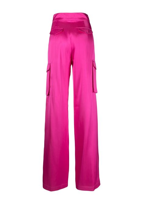 Pantaloni cargo a vita lata in rosa fucsia - donna AMEN | AMS23300033