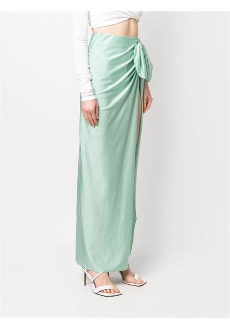 Wter green high-waisted front-slit skirt - women  AMEN | HMS23304158