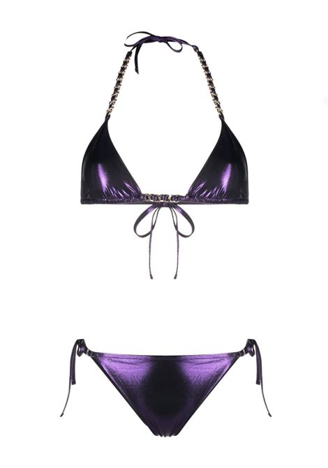 Set bikini con catena in viola - donna AMEN | HMS23820093