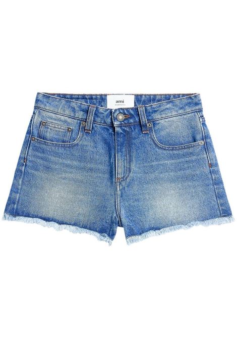 Shorts in denim in blu - donna AMI PARIS | FSO104DE0001480