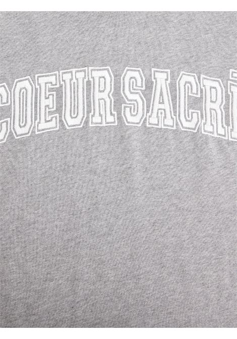Grey Coeur Sacr? print T-shirt - men AMI PARIS | HTS009726055