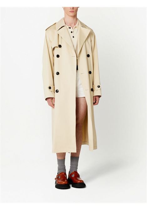 Beige belted trench coat - women AMI PARIS | UCO106CO0009709