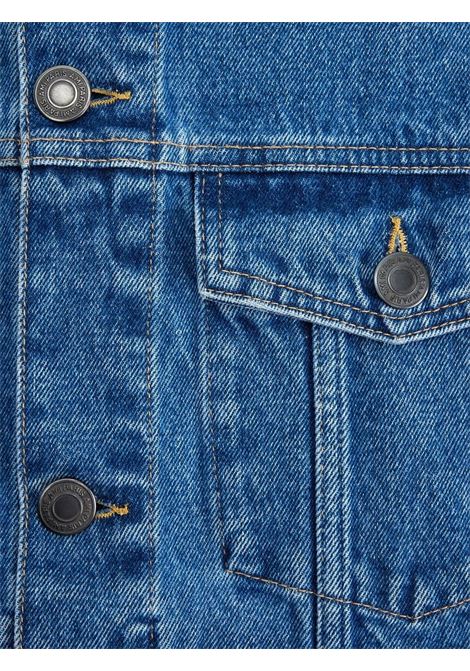 Blue button-front denim jacket - unisex AMI PARIS | UJK204DE0001480